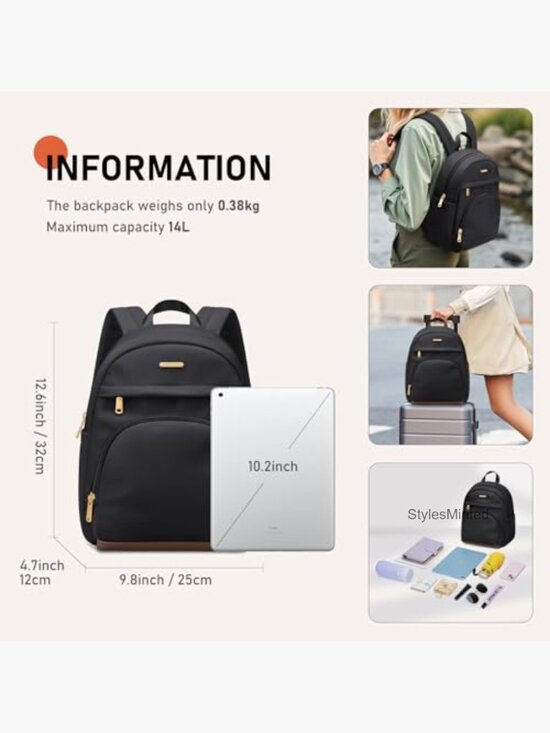 Mini Convertible Backpack Purse Lightweight Daypack for Travel College main image 4